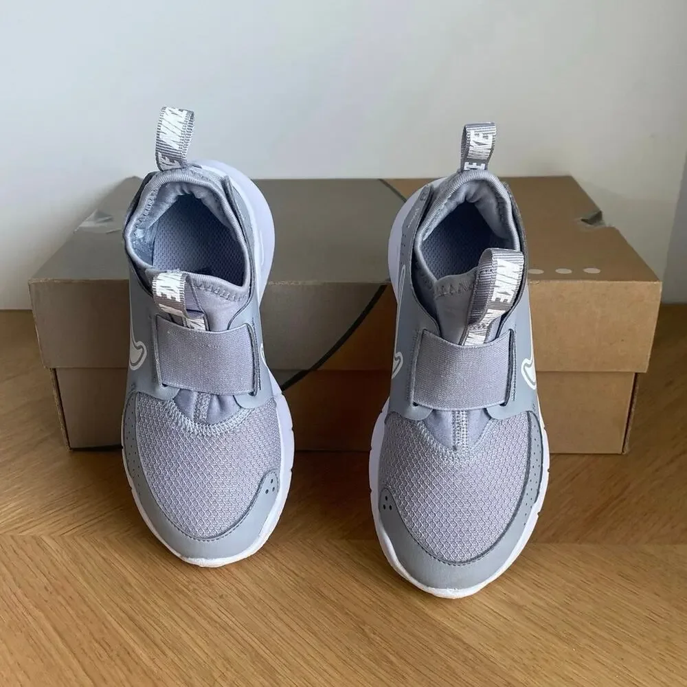 Nike Flex Runner Grey/White Kids Sneakers- SZ 12 C
